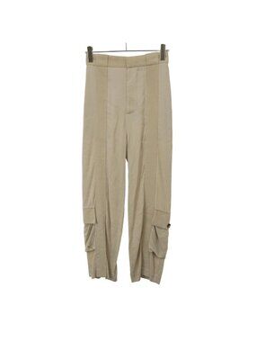 Bottega Veneta Corduroy Panel Accent Trousers Pants Beige 34